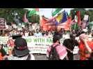 Pro-Palestinian protesters gather in Chicago as Democratic National Convention kicks off