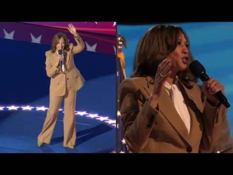 Kamala Harris makes surprise Democratic convention appearance