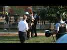 Police arrest pro-Palestinian protester near DNC Chicago venue as marchers break down fences