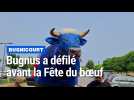 Le géant Bugnus défile dans les rues de Bugnicourt