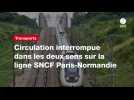 VIDÉO. Circulation interrompue dans les deux sens sur la ligne SNCF Paris-Normandie