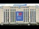 Images of United Center venue on Day 2 of Democratic National Convention