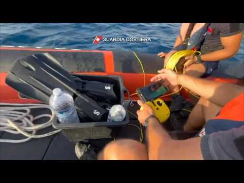 Italian rescuers use underwater robot to search for yacht missing