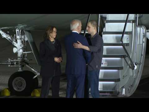 Biden welcomes journalist Evan Gershkovich on US soil after prisoner swap