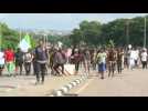 Crowds of hardship protesters on streets of Nigerian capital (2)