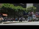 Venezuelan opposition members rally atop a truck after Maduro win ratified