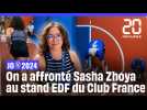 JO 2024 : On a affronté Sasha Zhoya au stand EDF du Club France