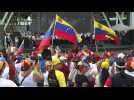 Supporters of Venezuelan opposition hold demonstration in downtown Miami