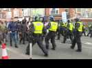 Far-right protesters clash with police in Middlesbrough, north England