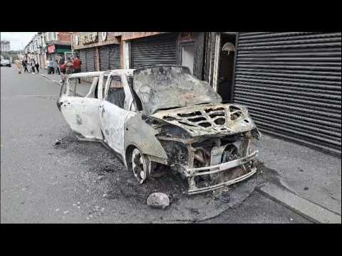 Burnt-out cars and smashed shops as violence flares during Middlesbrough riot