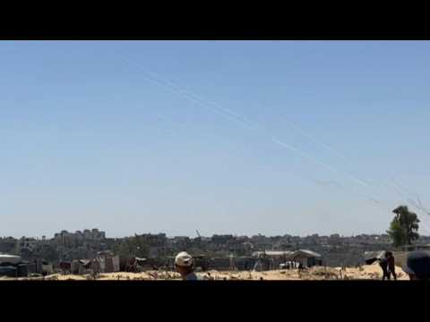 Rocket fire from Gaza towards Israel