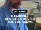 Il fabrique des selles en cuir haut de gamme dans son atelier