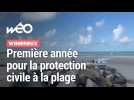 La protection civile, en patrouille pour la première fois sur la plage de Wimereux