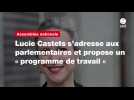 VIDÉO.Lucie Castets s'adresse aux parlementaires et propose un « programme de travail 