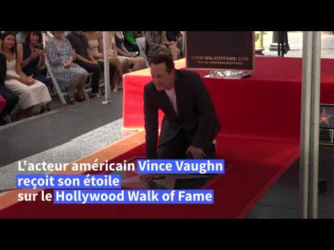 VIDEO : L'acteur amricain Vince Vaughn reoit son toile  Hollywood