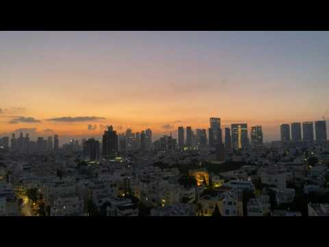 Timelapse of Tel Aviv sunrise