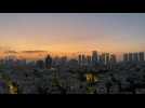 Timelapse du lever de soleil à Tel Aviv