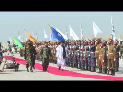 Taliban officials attend military parade to mark three years in power