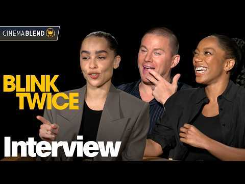 'Blink Twice' Interviews with Zoë Kravitz, Channing Tatum, Naomi Ackie & More!