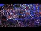 Balloons fall in Democratic convention after Harris' speech