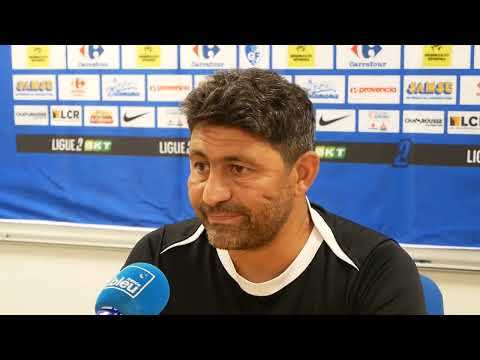 Conf de presse. Oswald Tanchot avant Lorient - GF38