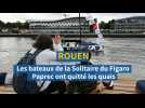 Rouen : les bateaux de la Solitaire du Figaro Paprec ont quitté les quais de Rouen