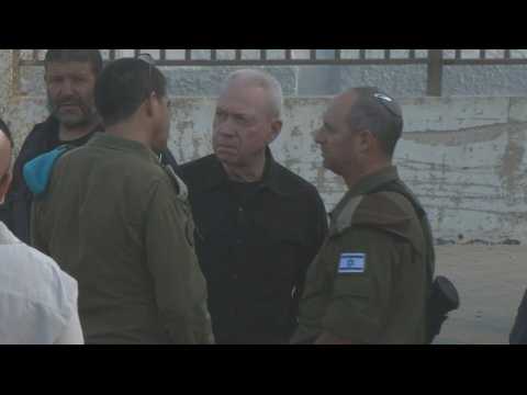 Israel defence minister Gallant visits Golan Heights after rocket kills 12