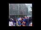 JO 2024 Basket : l'arrivée des supporters des Bleus au stade Pierre-Mauroy avant France - Bresil