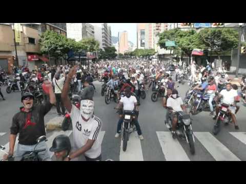 Venezuela: Opposition supporters protest against Maduro reelection