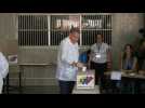 Venezuelan opposition candidate Edmundo Gonzalez casts his vote