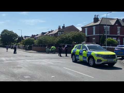 Police seal off street where UK stabbing left 8 wounded