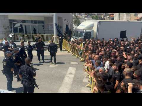 Residents of Majdal Shams demonstrate against Netanyahu's arrival at site of strike