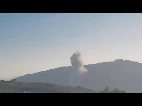 Smoke rises over southern Lebanese villages after Israeli strikes