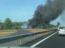 Un camion en feu sur l'A63, l'autoroute coupée