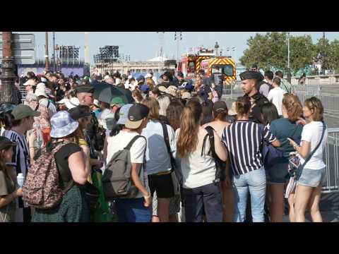 Spectators arrive for Paris Paralympics opening ceremony