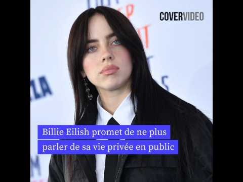 VIDEO : Billie Eilish promet de ne jamais plus parler de sa vie prive en public