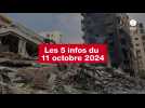 VIDÉO. Les 5 infos du 11 octobre 2024