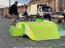 VIDÉO. Bordeaux : Ils ont installé des oeuvres d'art skatables dans la ville