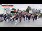 VIDÉO. Hopital de Carhaix : les manifestants prennent la direction de la gendarmerie