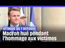 Attaque du 7 octobre : Macron hué pendant l'hommage aux victimes à Paris