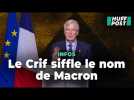 Le nom de Macron hué lors du discours de Barnier à la cérémonie d'hommage du 7-Octobre