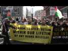 USA : des manifestants pro-Palestiniens défilent à New York