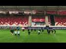 Foot Entraînement équipe de France à Budapest avant le match contre Israël Ligue des nations 9 octobre 2024