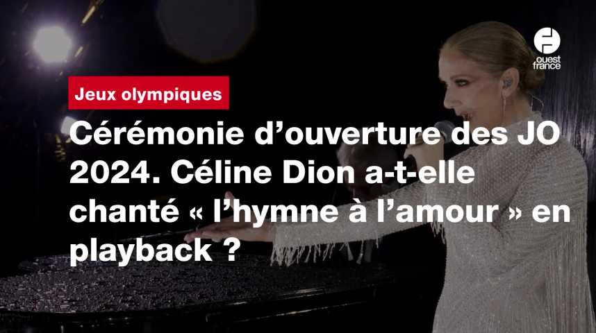 Sans l'ombre d'un doute » Céline Dion a chanté en play-back aux