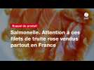 VIDÉO. Salmonelle. Attention à ces filets de truite rose vendus partout en France