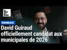 David Guiraud officiellement candidat aux municipales de 2026 à Roubaix