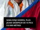 Nima Rinji Sherpa, 18 ans, le plus jeune grimpeur de 14 pics à 8 000 mètres - accueilli en héros à Katmandou au Népal