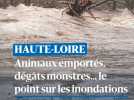 Animaux emportés, dégâts monstres... le point sur les inondations en Haute-Loire