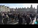 Cérémonie d'hommage au professeur Dominique Bernard un an après son assassinat