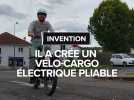 Insolite : il a créé un vélo-cargo électrique pliable